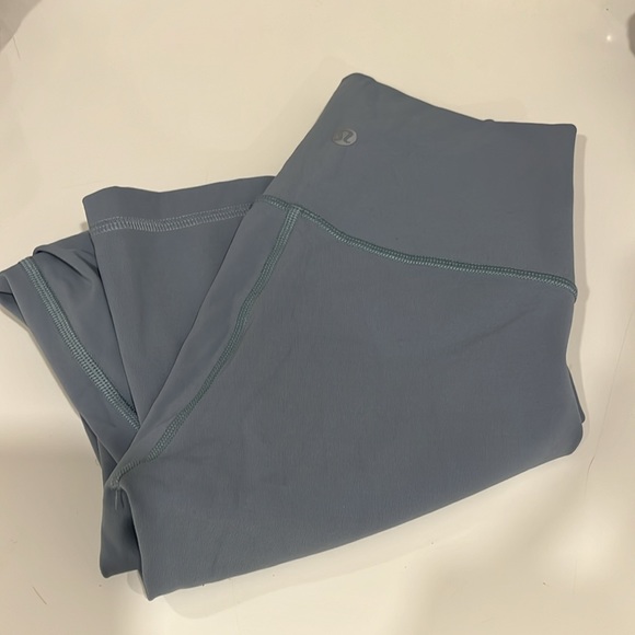 Baby Blue/Grey Lululemon Leggings - Picture 5 of 8